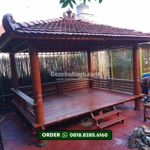 Jual Gazebo Kayu Cilacap