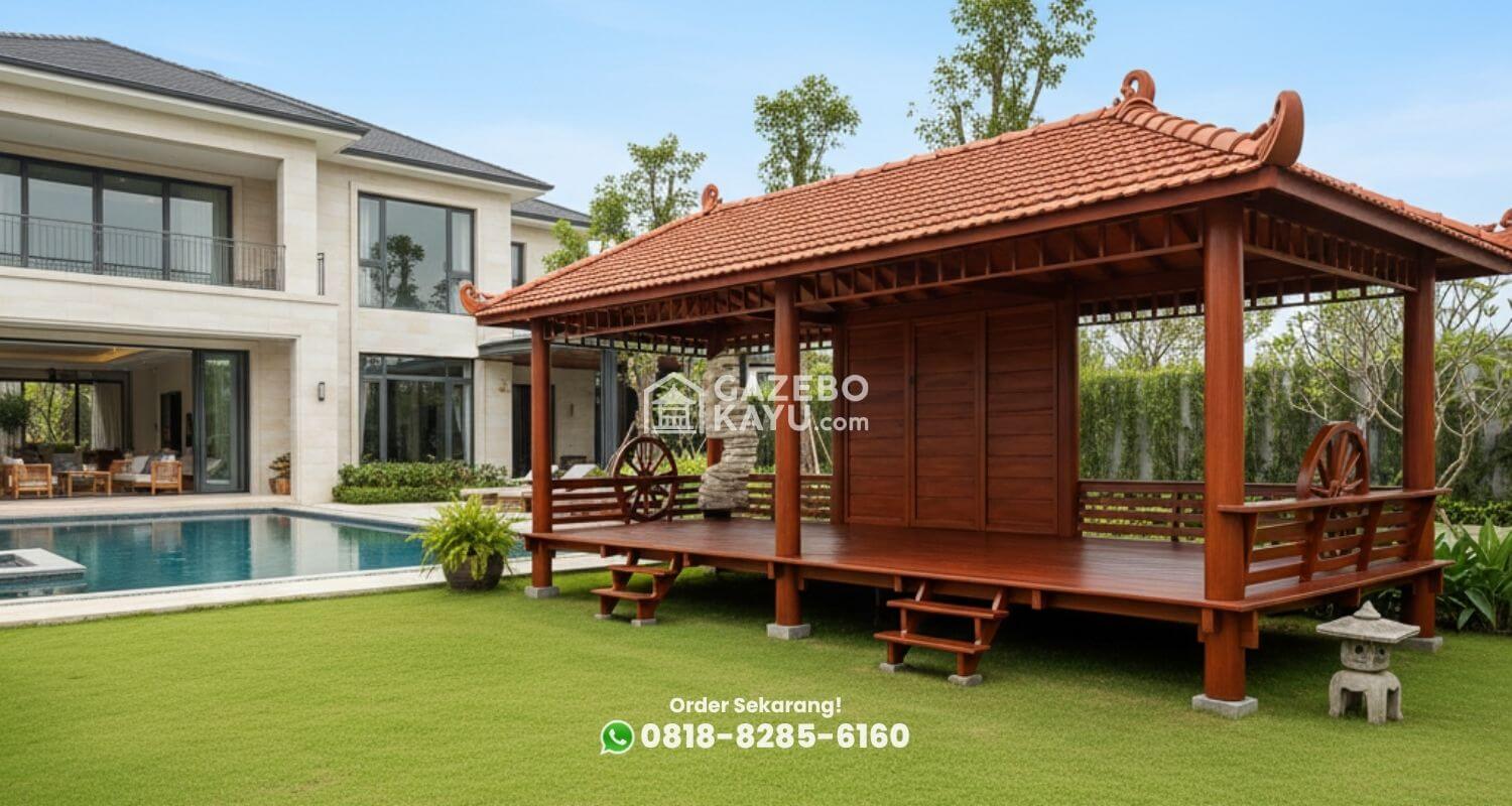 gazebo kayu jati Cileunyi