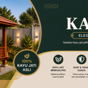 Gazebo Kayu Jati Lumajang