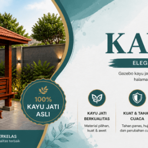 Gazebo Kayu Jati Cirebon
