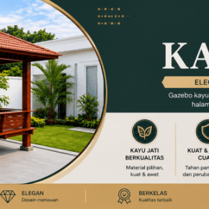 Gazebo Kayu Jati Jogja