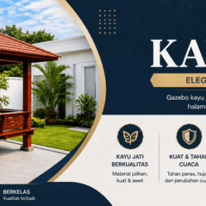 Gazebo Kayu Jati Tebet
