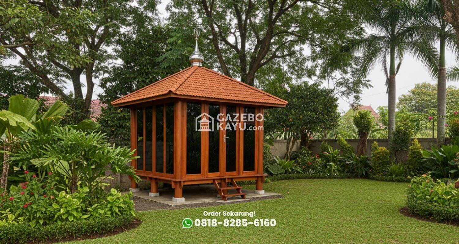 gazebo kayu jati Temanggung