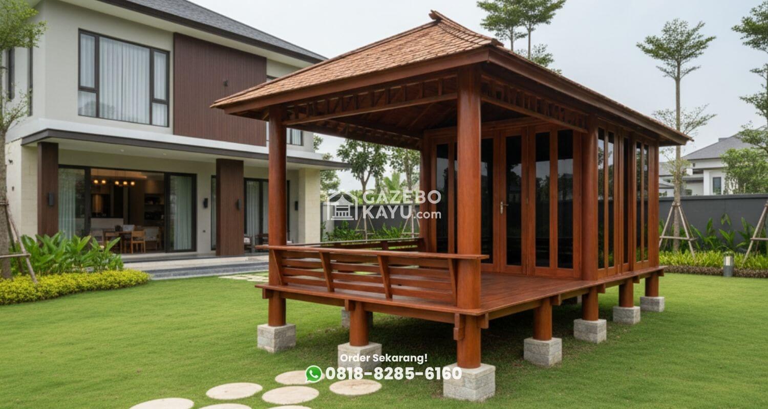 gazebo kayu jati Sampang