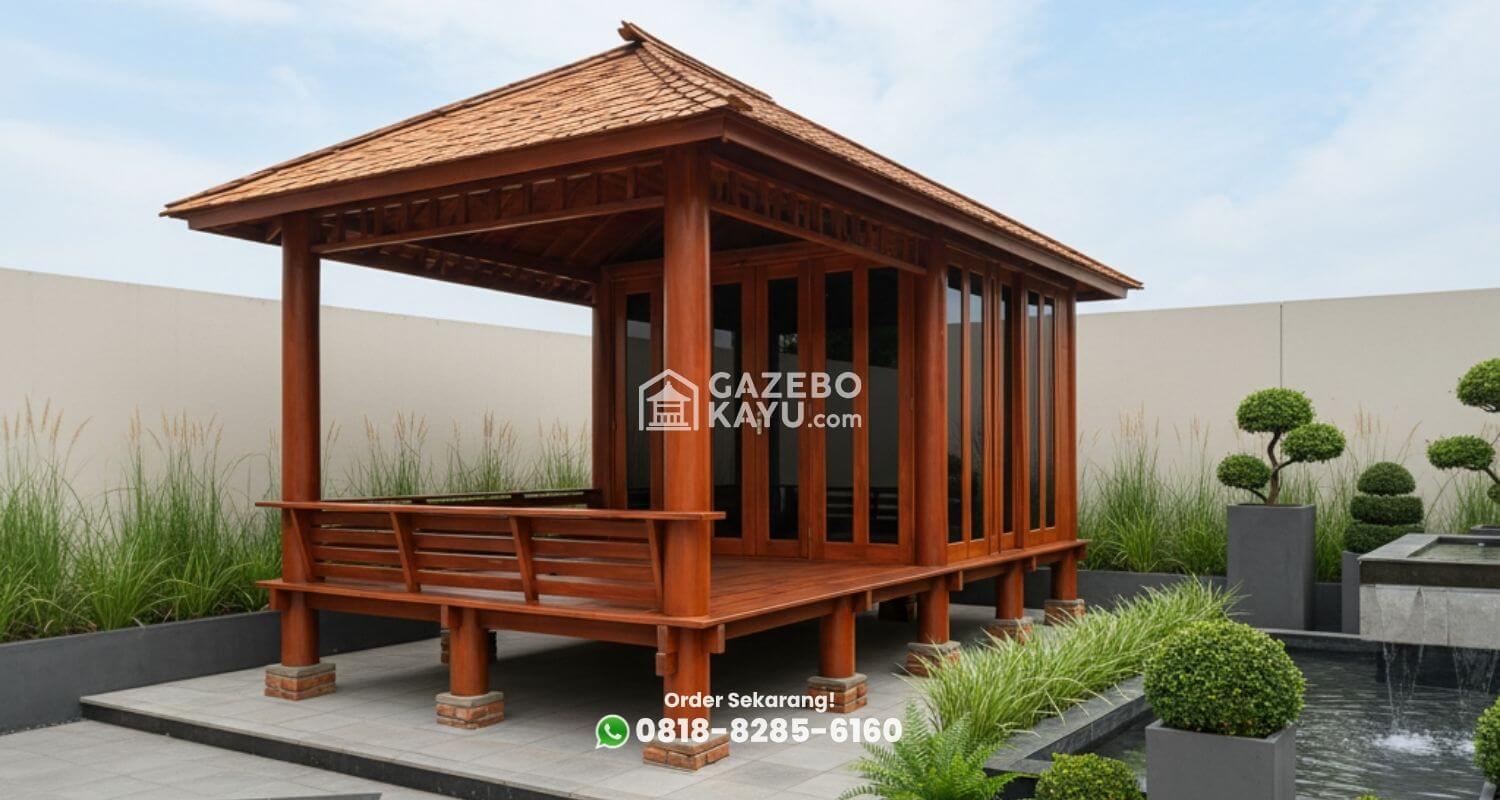 gazebo kayu jati Bandung Barat