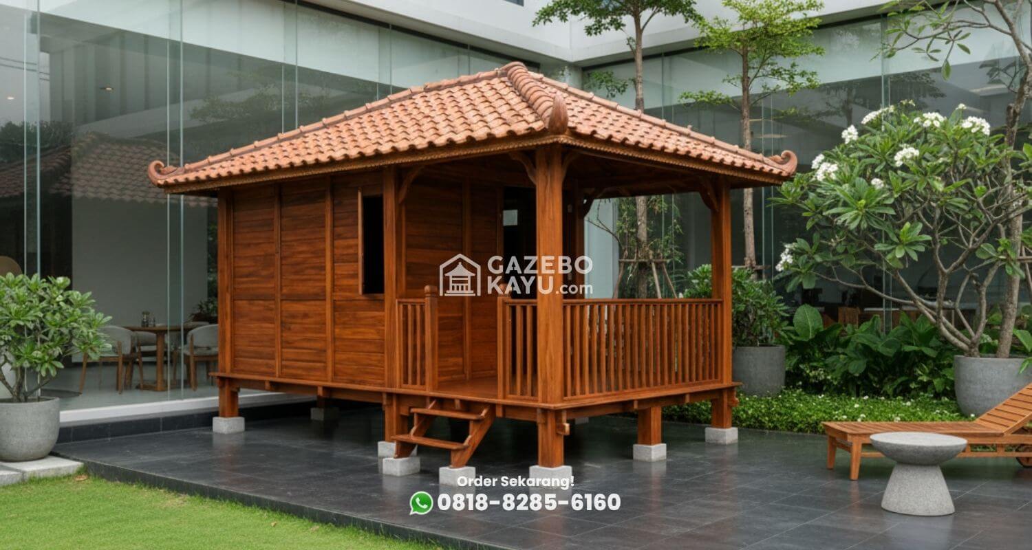 gazebo kayu jati Ambarawa